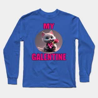 My galentine kitty Long Sleeve T-Shirt